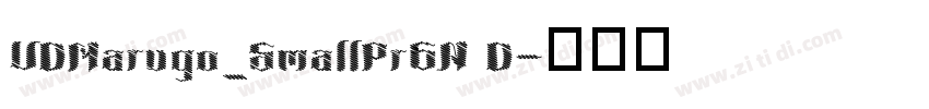 UDMarugo_SmallPr6N D字体转换